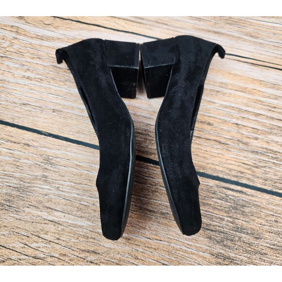 Call It Spring Womens 8 Black Faux Suede Pumps Heels - Picture 5 of 11